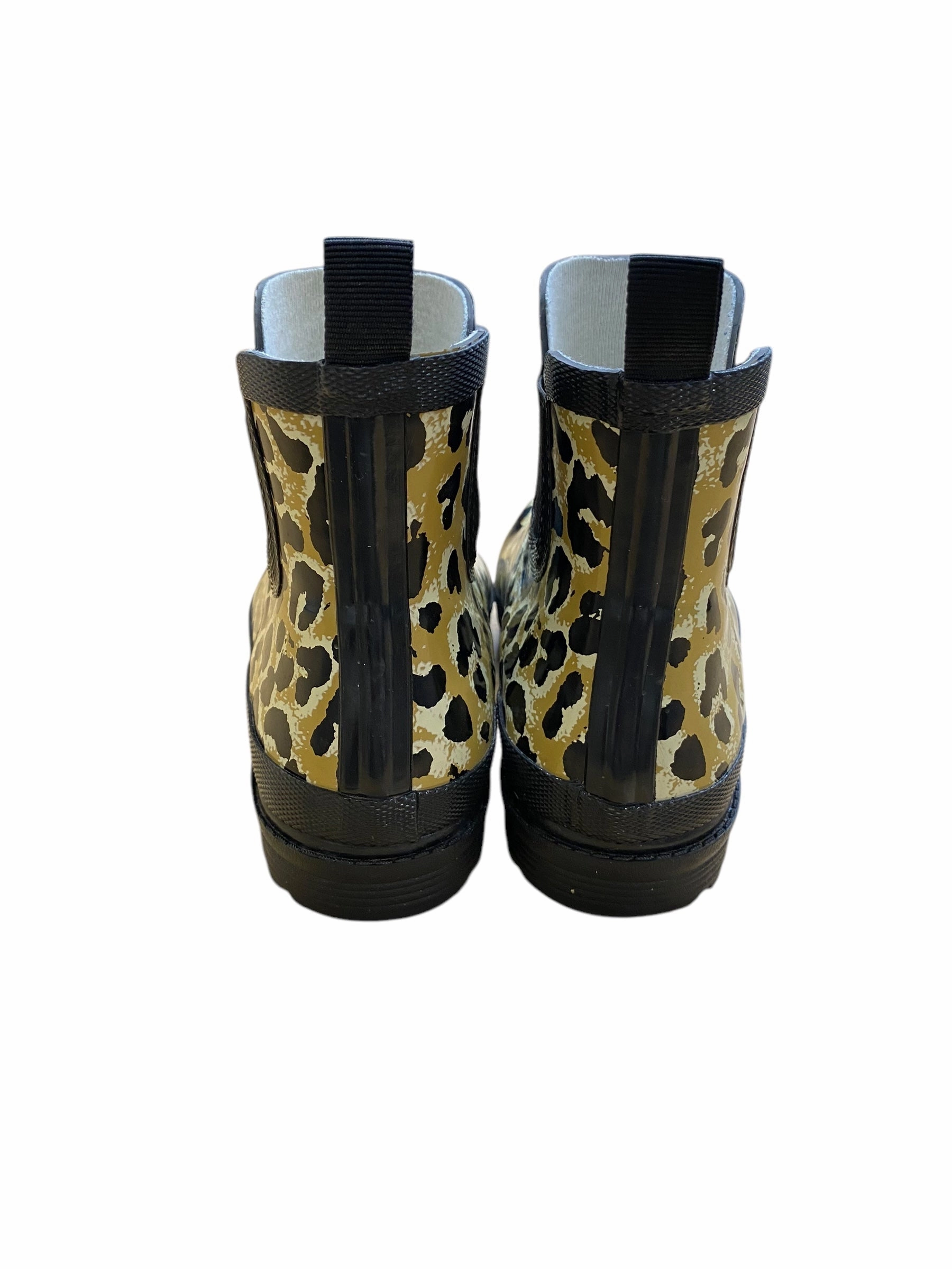 Boots Rain By Clothes Mentor In Animal Print, Size: 8 Chameau Rain Boots