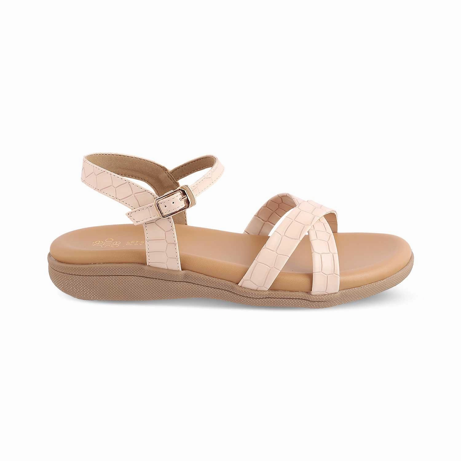 The Crosstile Beige Women's Casual Flats Tresmode Mtb Flat Shoes Clearance