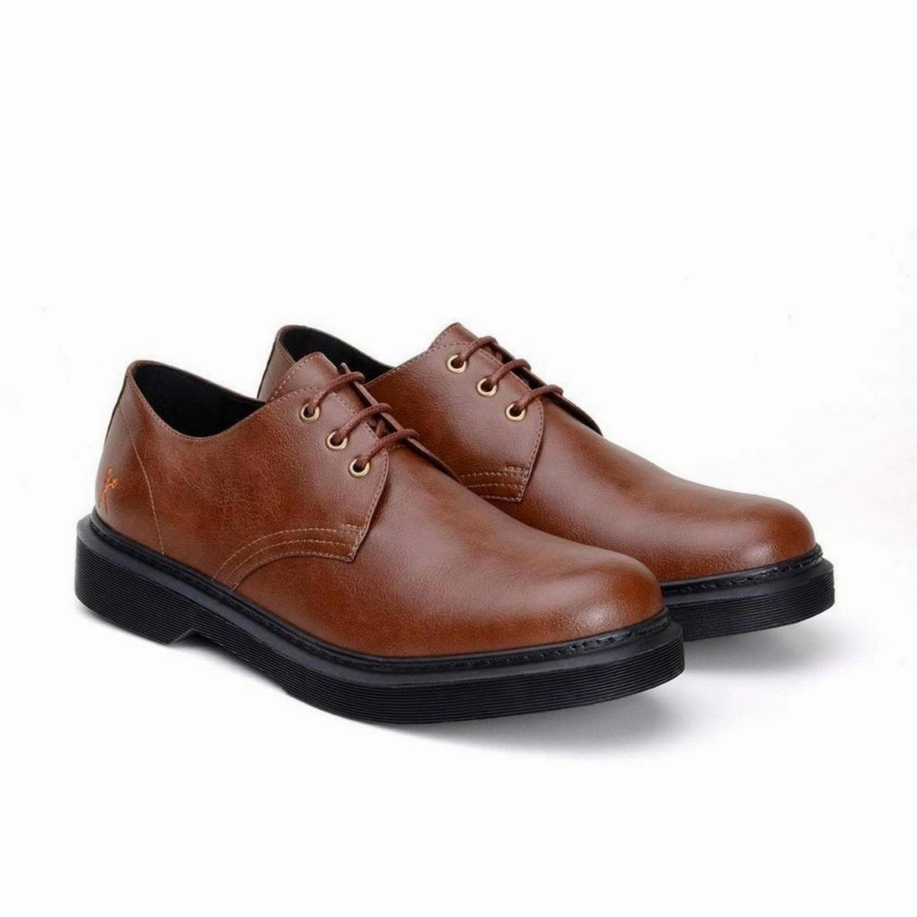 Born Oxfords 'Derby UK 2' vegan lace-up shoe by King55 - cognac