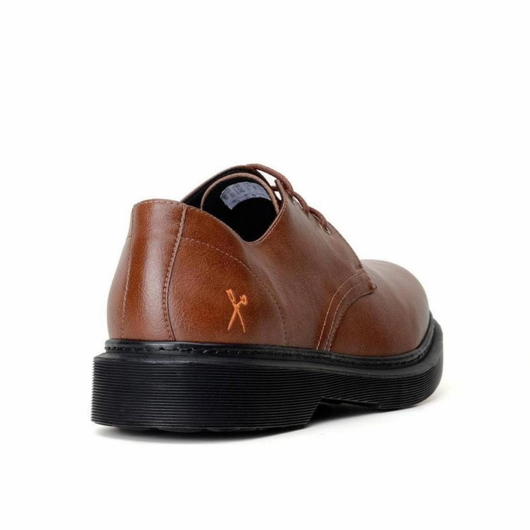 Italian Oxfords 'Derby UK 2' vegan lace-up shoe by King55 - cognac