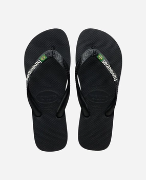 Flo Jo's Flip Flops HAVAIANAS BRASIL LOGO - 4110850 - BLACK