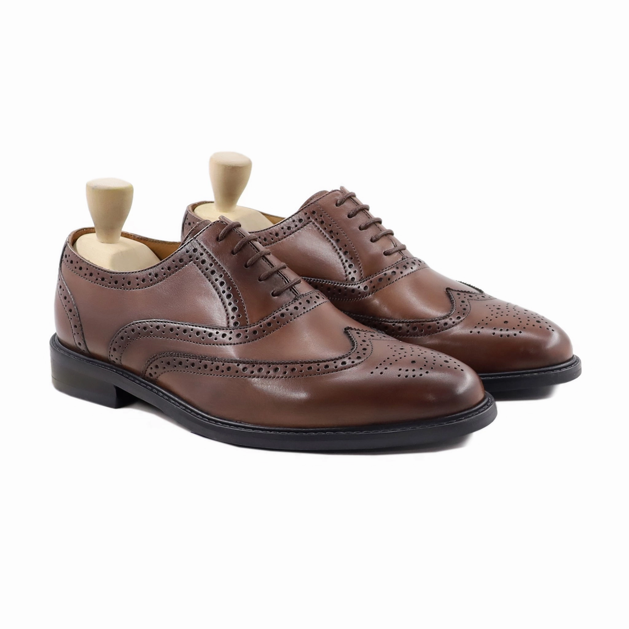 Bizarro - Men's Brown Calf Leather Oxford Shoe Oxford Steel Toe