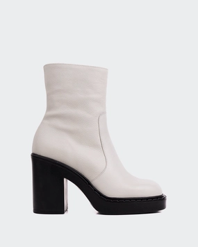 Grant Stone Boots Shivers Off White Leather