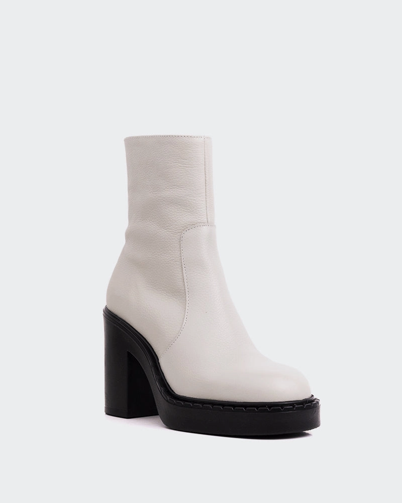 Australian Chelsea Boots Shivers Off White Leather