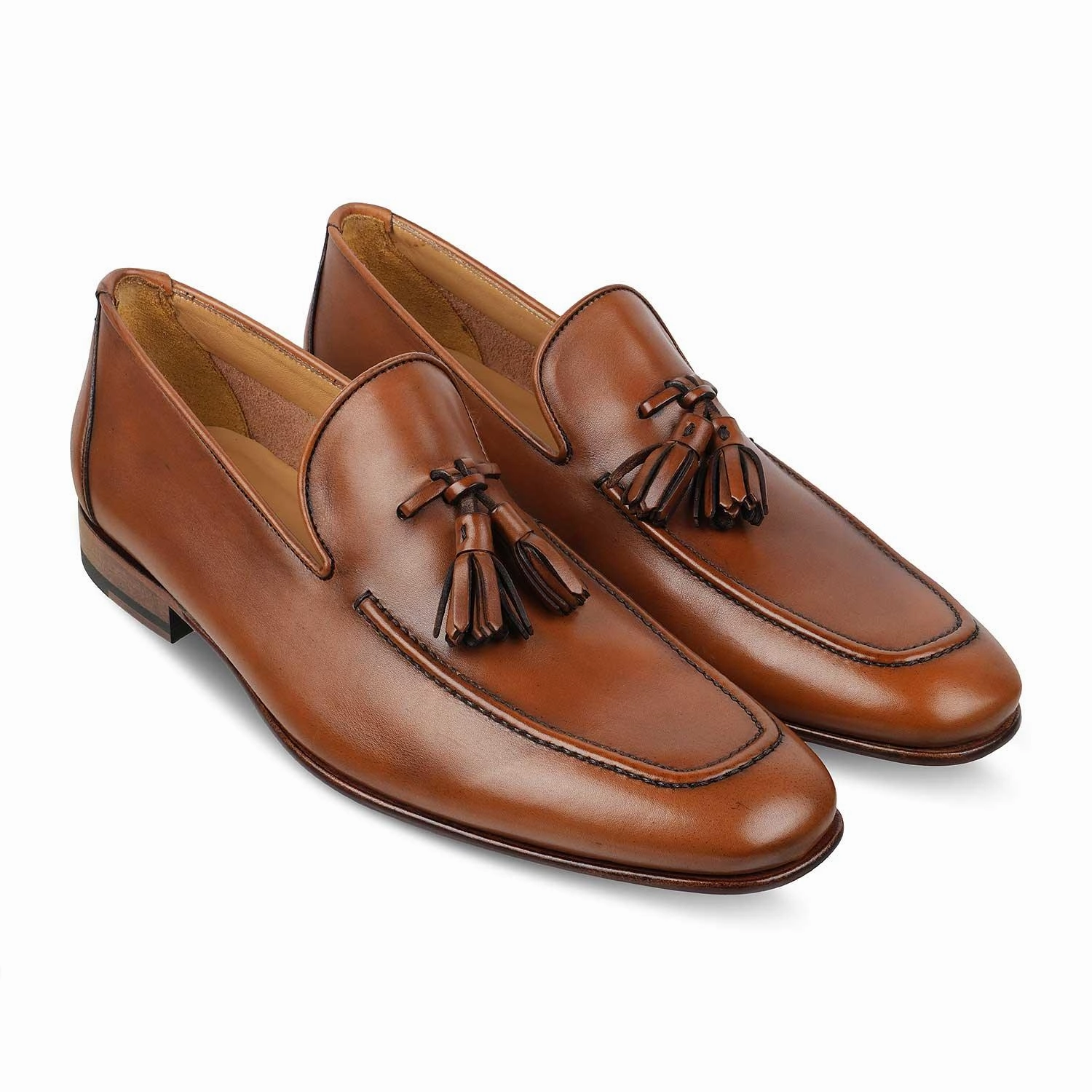 The Maffeo Tan Men's Handcrafted Leather Loafers Tresmode Gucci Shoes Loafers