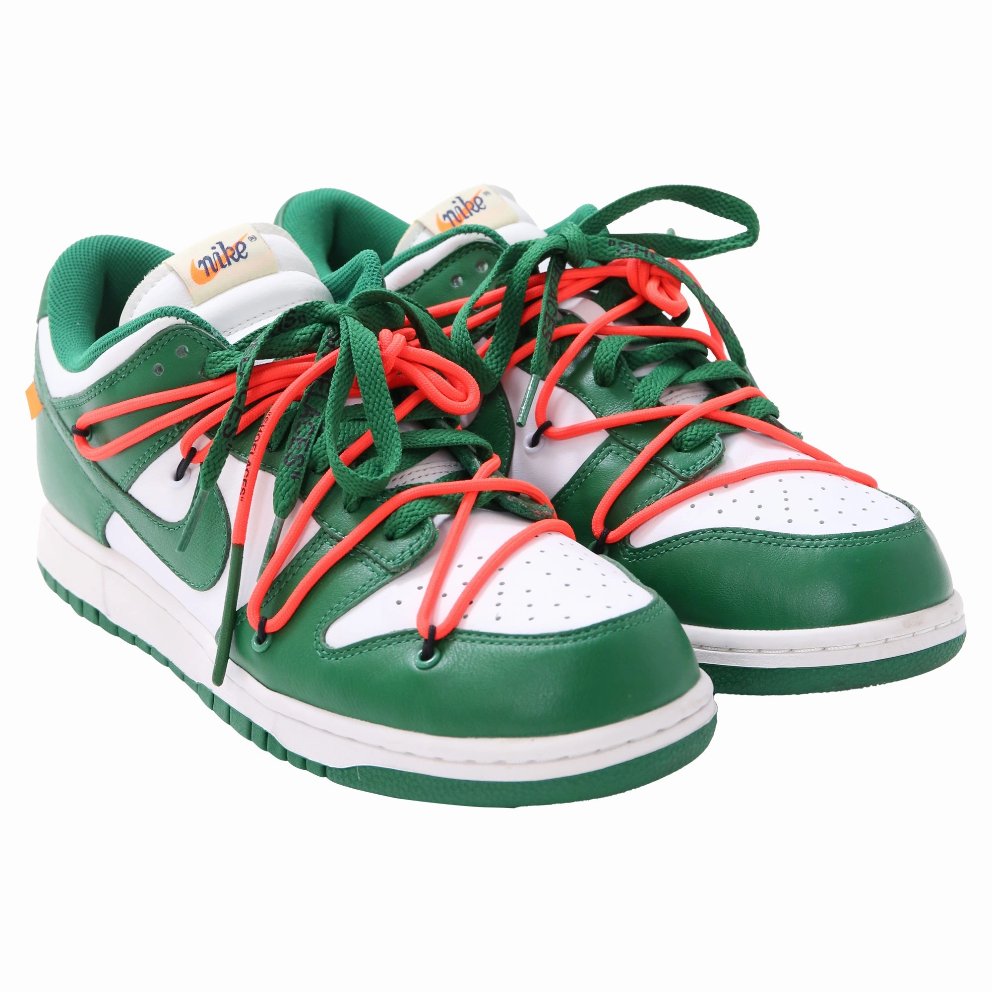 Reba Sneakers Nike x Off-White Dunk Low Sneakers in Pine Green Leather