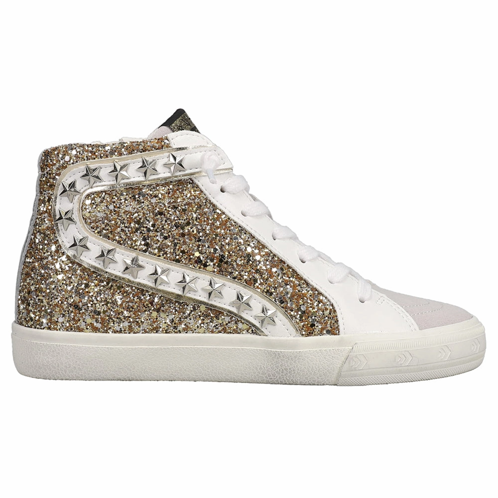 Centre Sneakers Mateel Glitter High Top Lace Up Sneakers