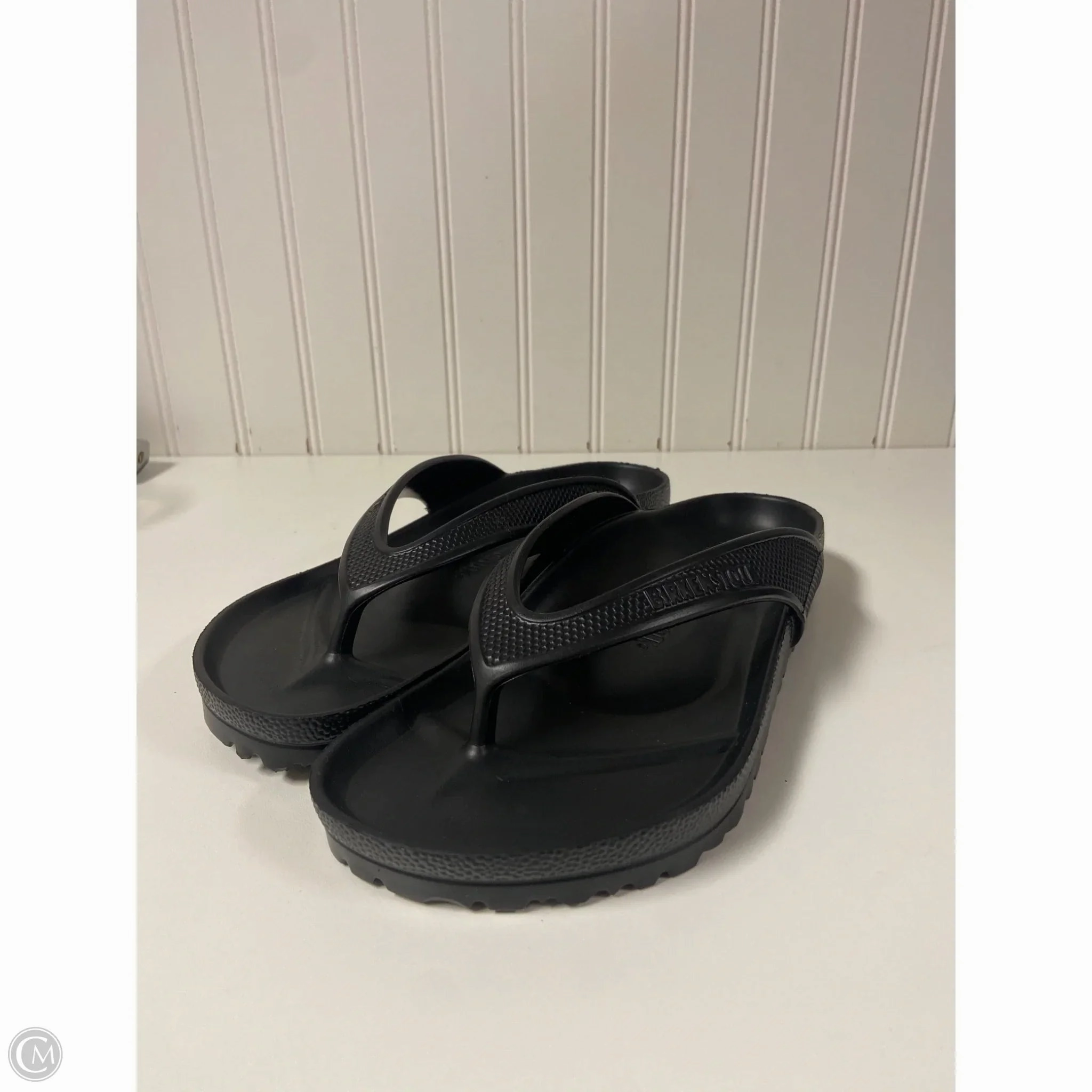 Footprint Flip Flops Sandals Flip Flops By Birkenstock In Black, Size: 8