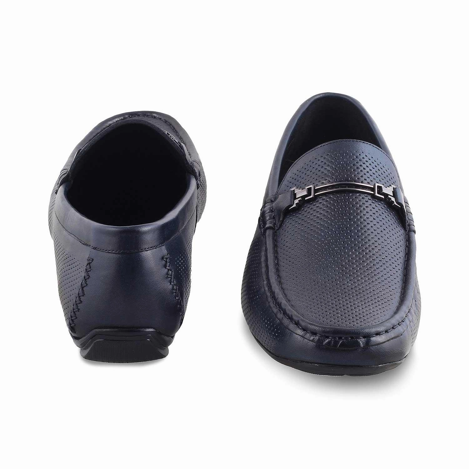 Sketcher Loafers The Open-2 Blue Men's Leather Loafers Tresmode