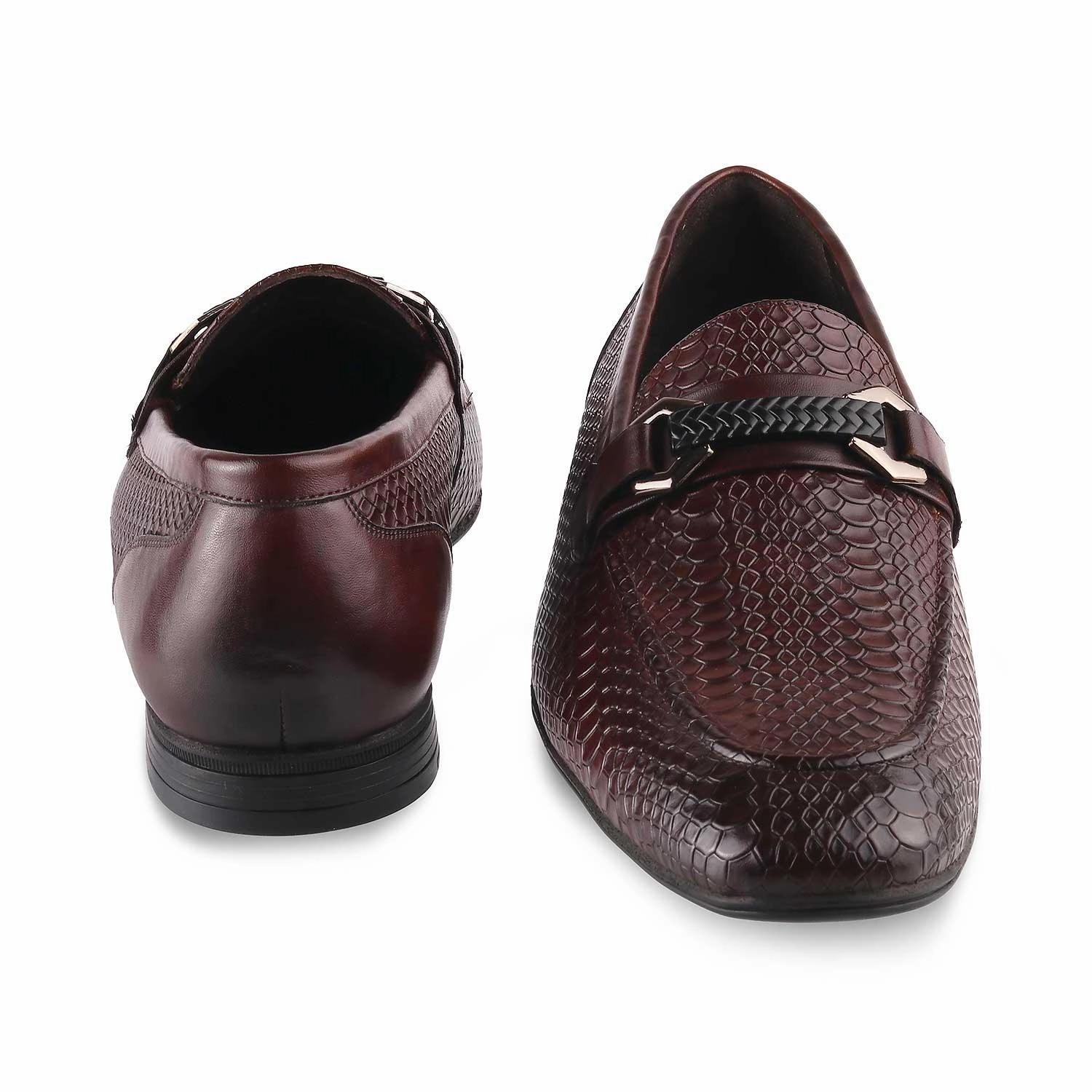 The Cytom Tan Men's Leather Loafers Boots And Loafers