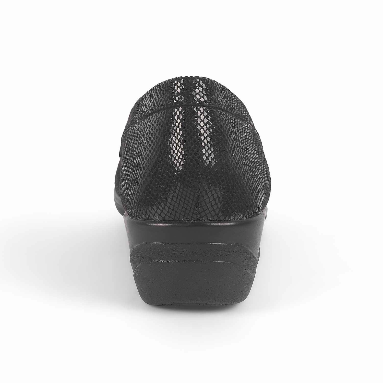 Astaire Loafers Tresmode Marcoval Black Women's Dress Wedge Loafers