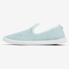 Allbirds Tree Loungers - CLASSICS: Smoke Powder Blue (White Sole) Storm Chaser Slip On Shoes