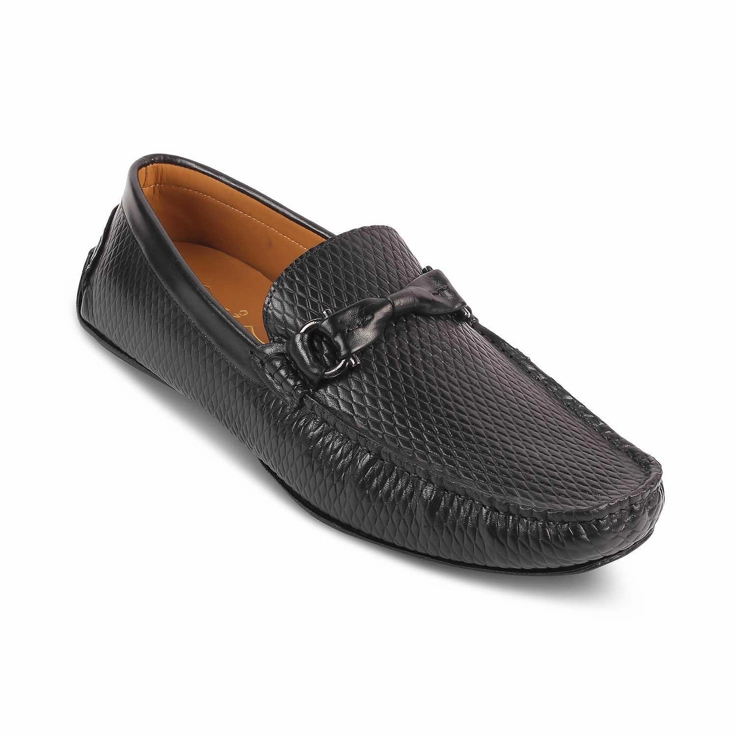 Bass Loafers Sizing The Cover Black Men's Leather Driving Loafers Tresmode