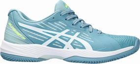 Best Tennis Shoes Clay Courts Asics Solution Swift FF Clay Womens Tennis Shoes - Blue