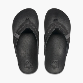 Toe Hold Flip Flops REEF Kids Cushion Phantom Sandal-Black