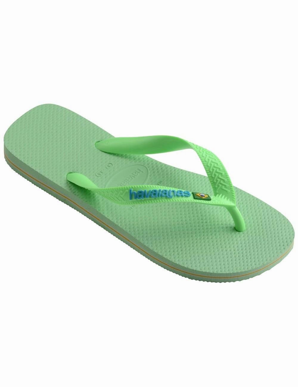 HAVAIANAS BRASIL LOGO - GREEN GARDEN Printable Flip Flops