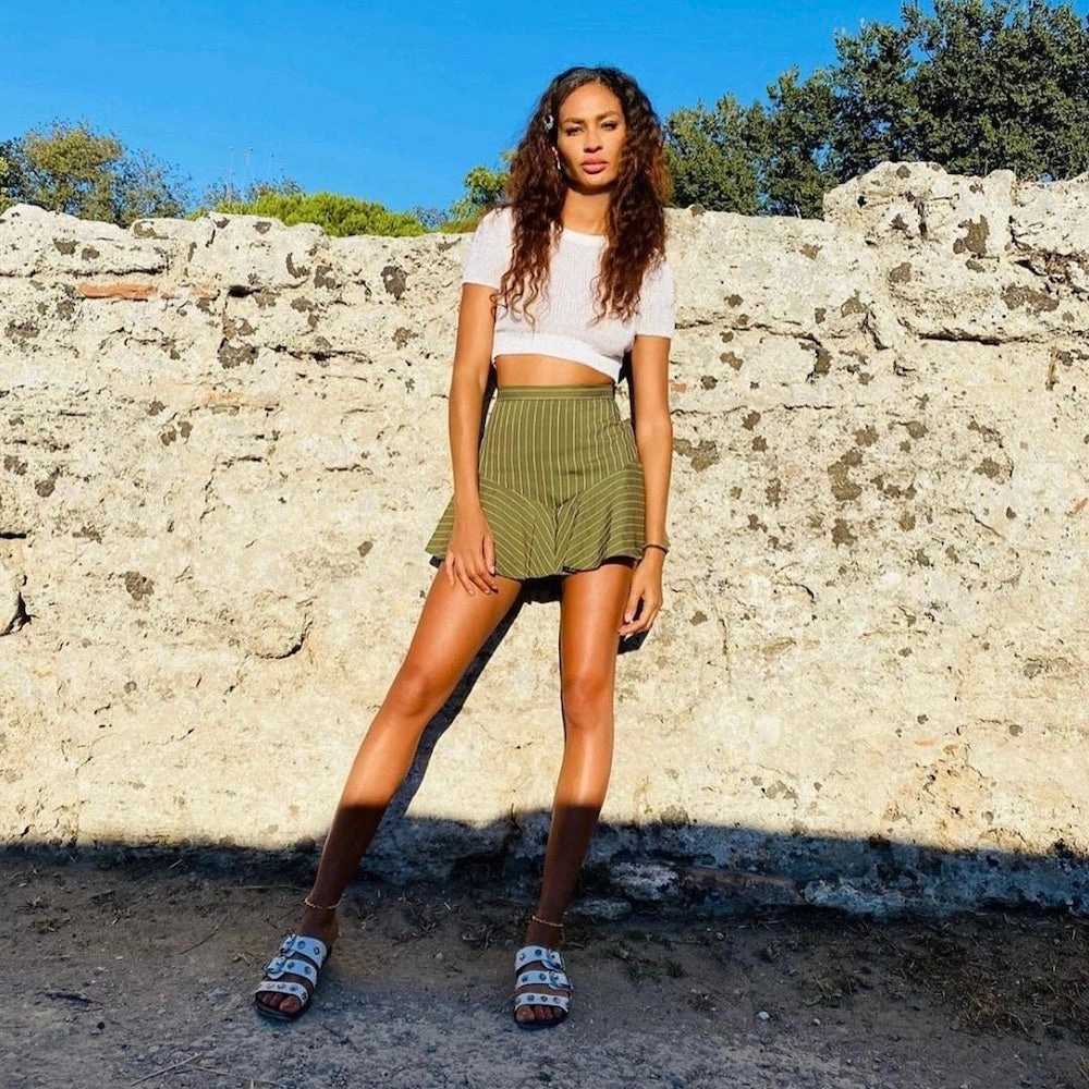 Eastwood Slide Off White/Silver Jane And Bleecker Slippers