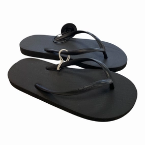 Quick Dry Flip Flops Sandals Flip Flops By Clothes Mentor In Black, Size:6