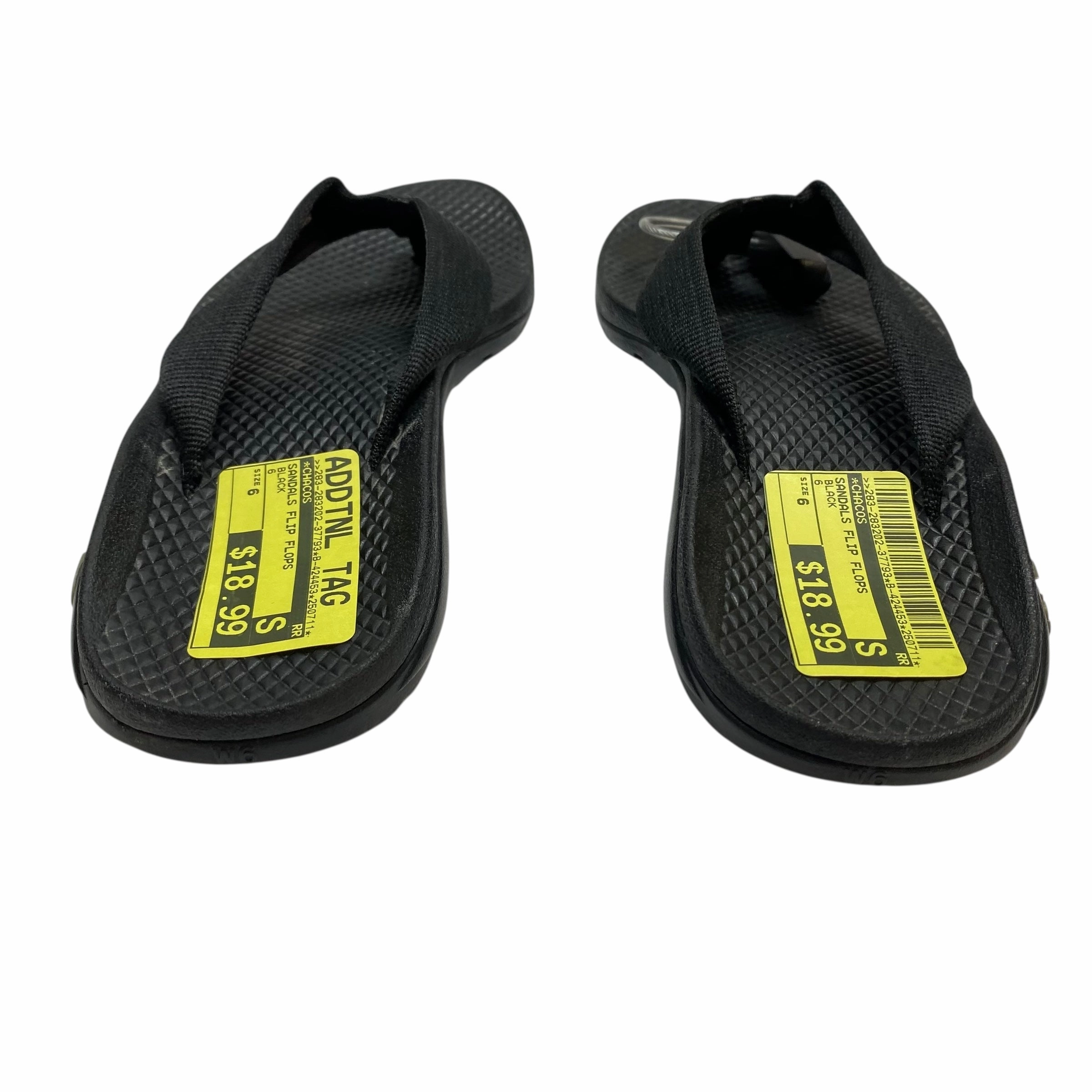 Sitka Flip Flops Sandals Flip Flops By Chicos In Black, Size:6