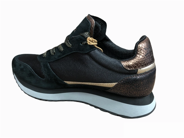 Lotto Leggenda scarpa sneakers da donna Wedge Bronze 217129 8NC nero-rame Vegan Sneakers