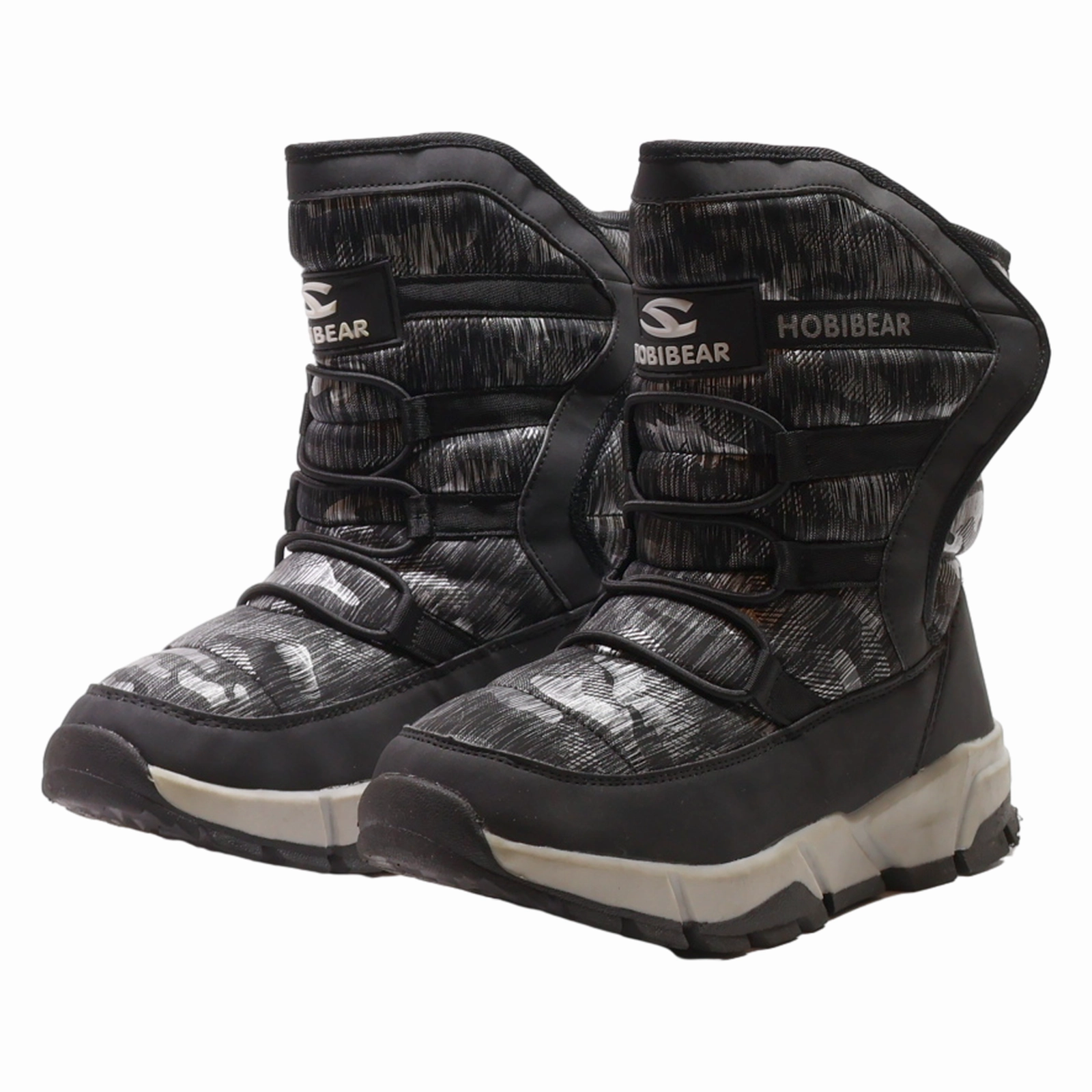 The Warmest Snow Boots HOBIBEAR Snow Boots Black Synthetic Mens UK 7