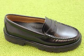 Women's Whitney Super Lug Loafer - Black Leather Leather Slip On Dress Shoes