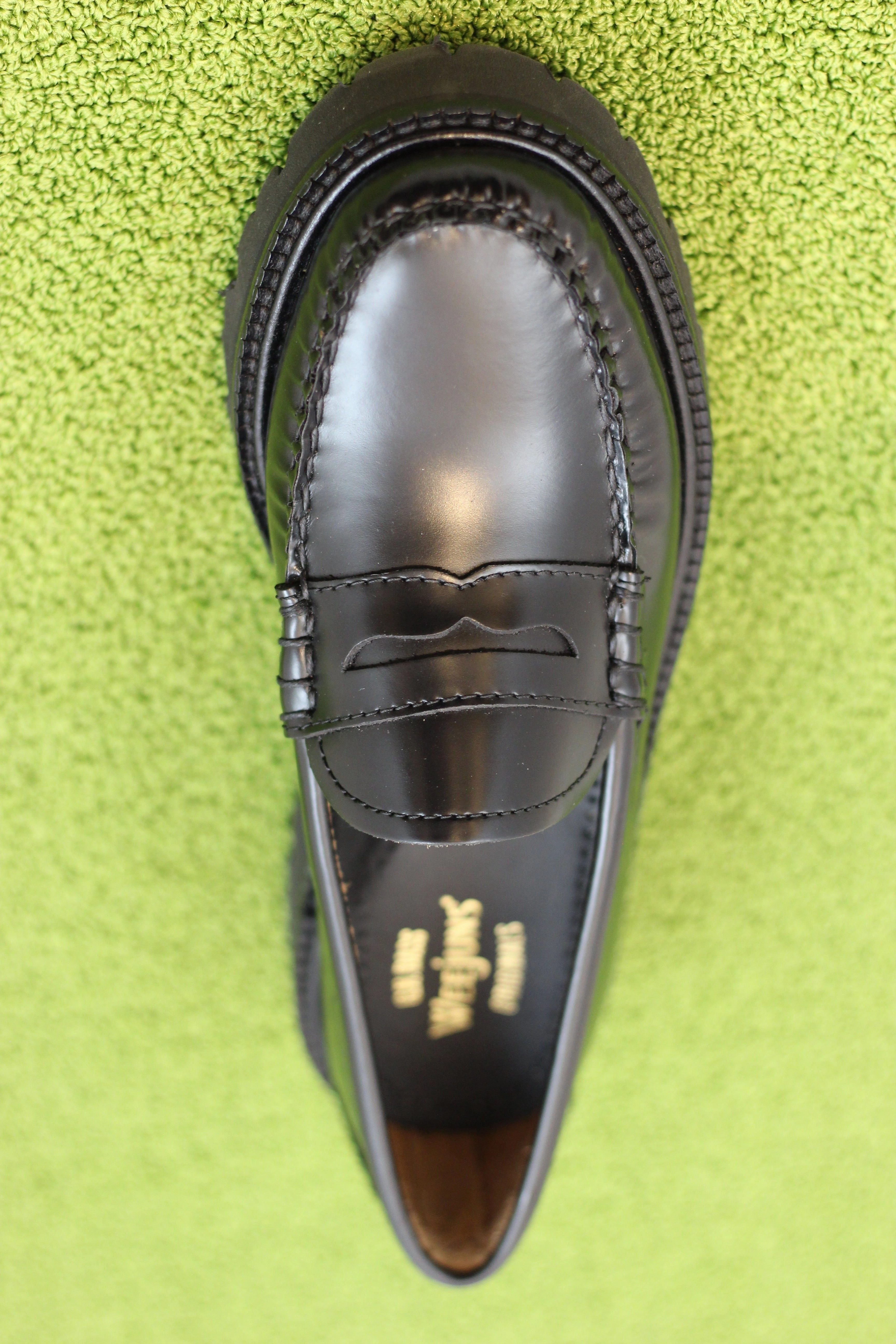 Clarks Womens Shoes Slip On Women's Whitney Super Lug Loafer - Black Leather