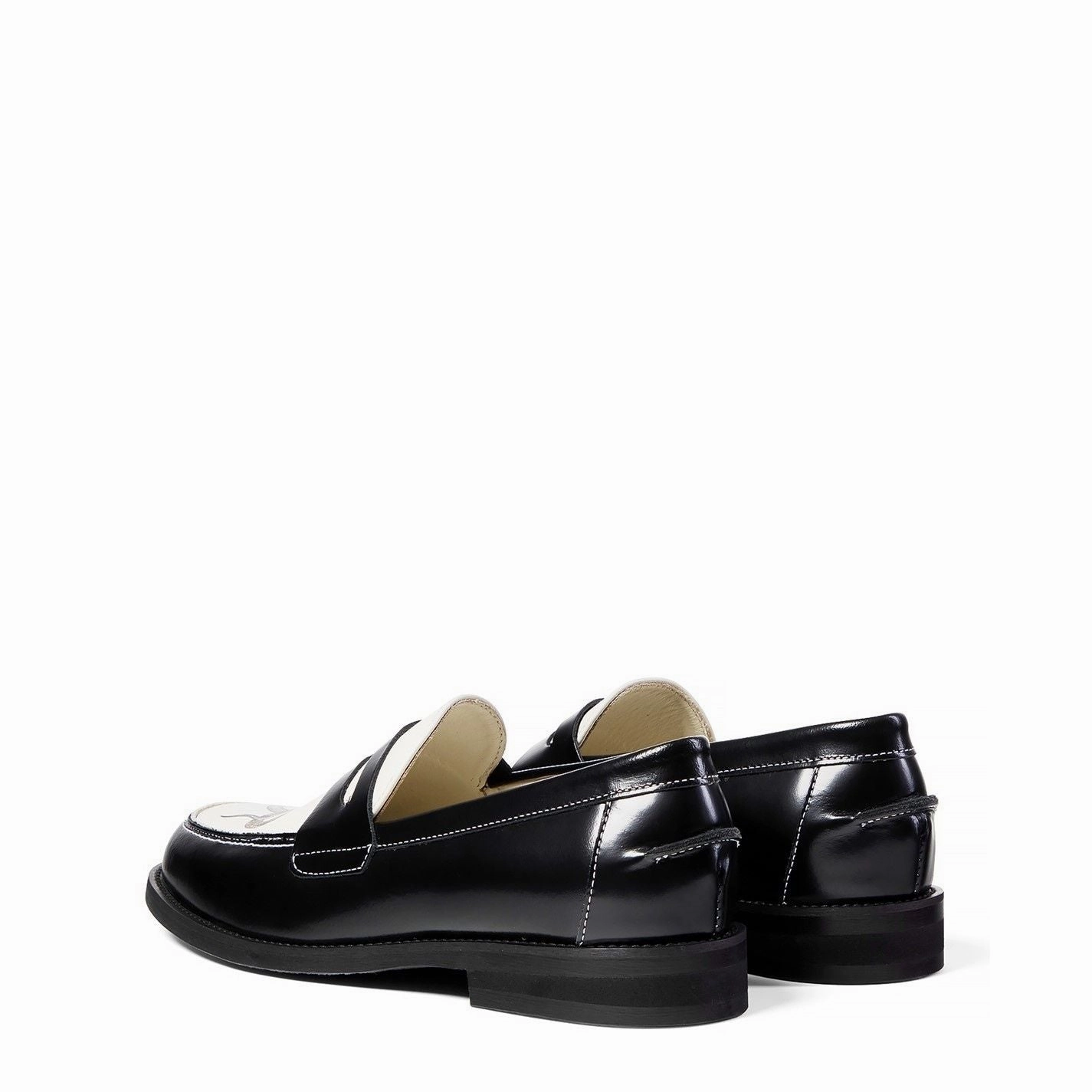 Designer Loafers On Sale DUKE AND DEXTER  Wilde Snake Penny Loafer Black