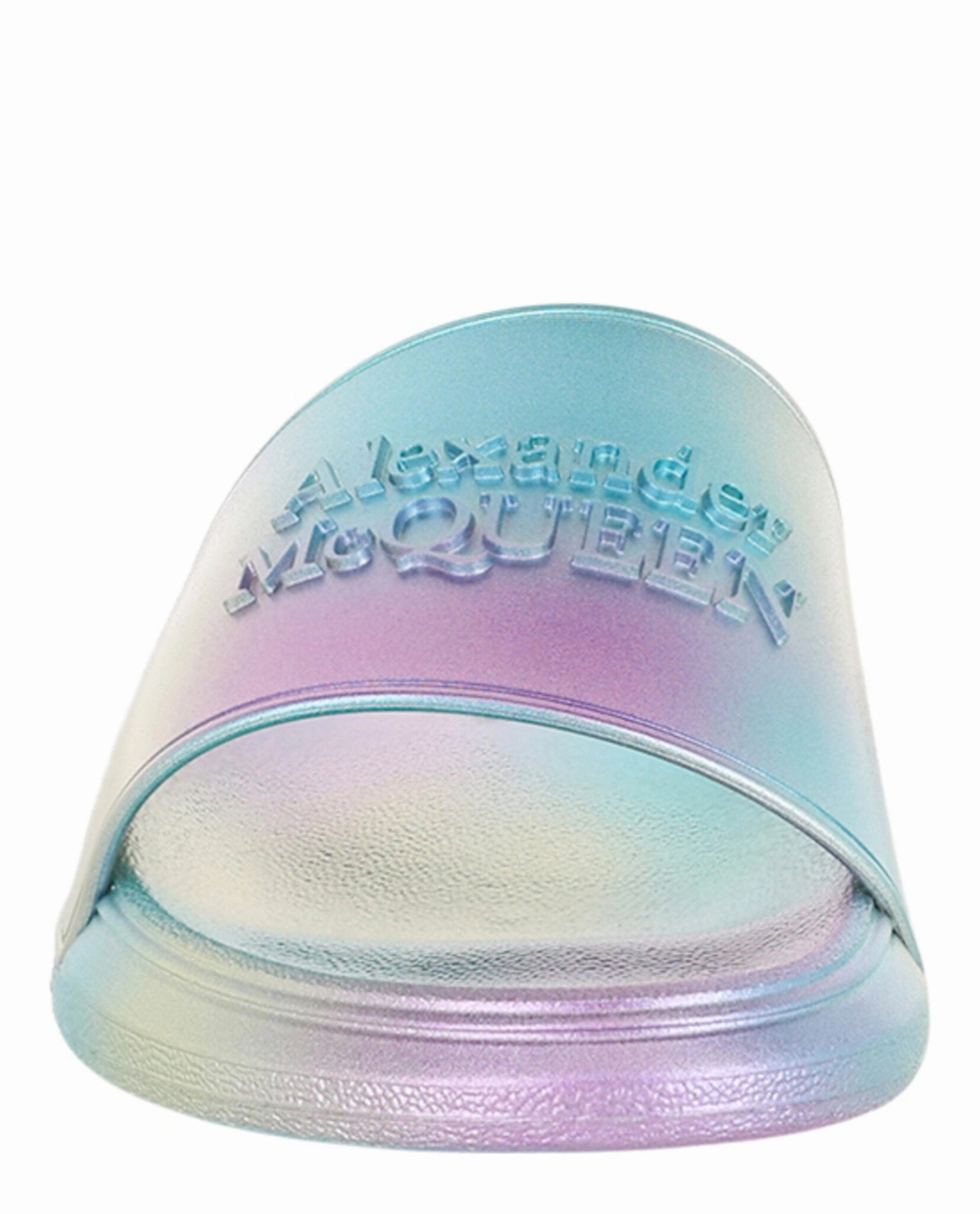 Slippers Denim Iridescent Logo Slides