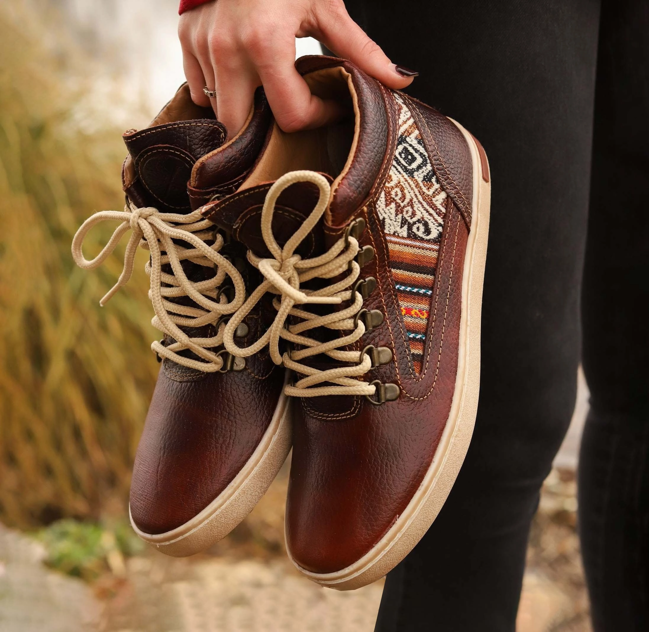 Brown Leather Camping Boot Chocorua Trail Shell Toe Waterproof Hiking Boots