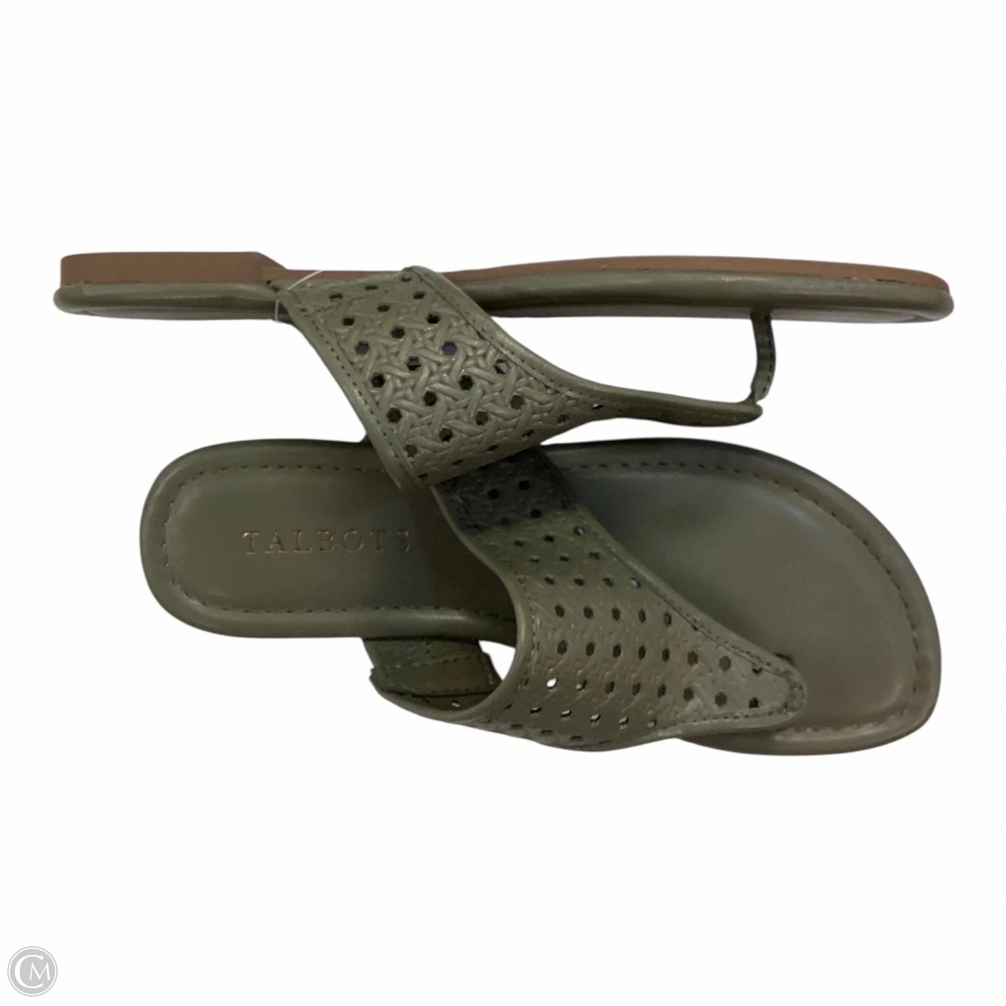 Sandals Flip Flops By Talbots In Green, Size: 5 Material Flip Flops