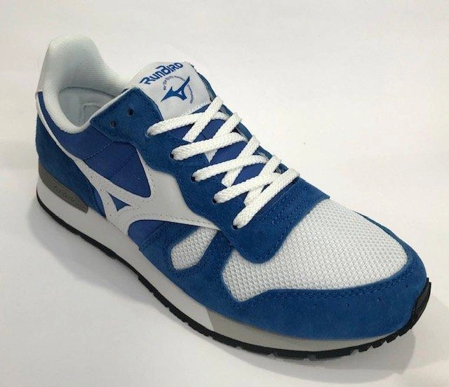 Mizuno scarpa sneakers da uomo ML87 D1GA190527 bianco azzurro Snakeskin Sneakers