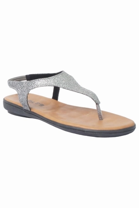 Sandals Bungalows SOLES Metallic Flat Sandals - Shine in Comfort