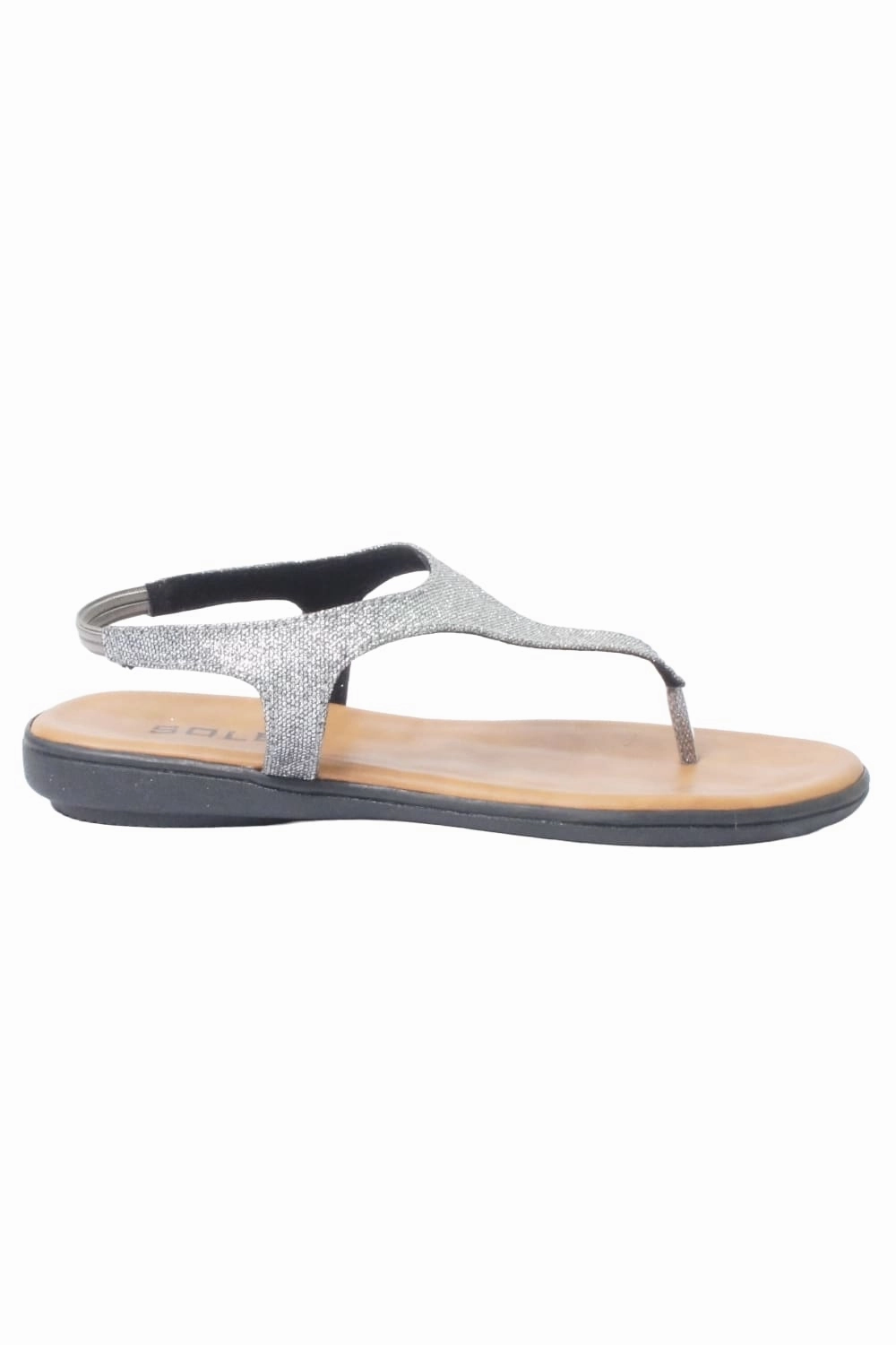 SOLES Metallic Flat Sandals - Shine in Comfort Flat Sandals Dressy