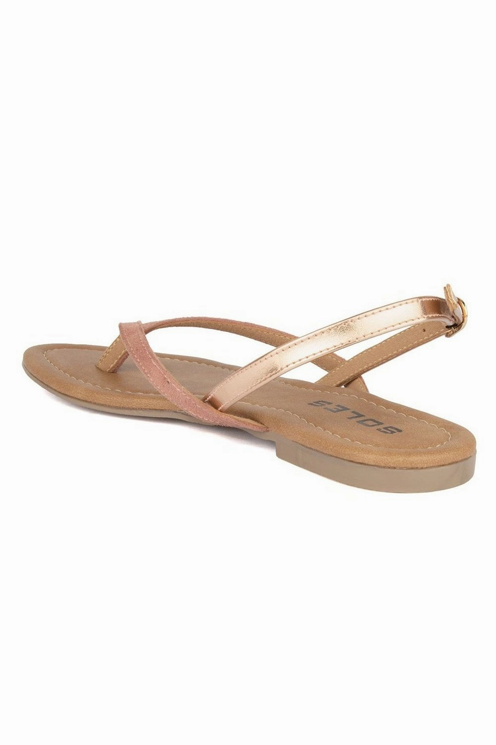 SOLES Pretty Pink Flat Sandals Feet In Sandals