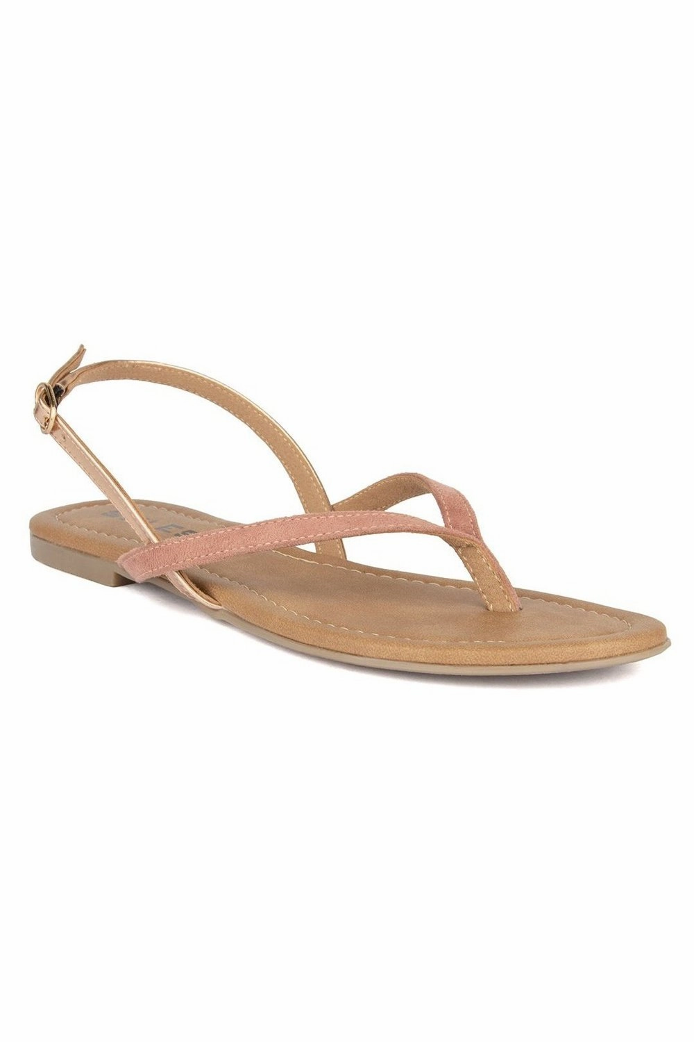 Gbg Sandals SOLES Pretty Pink Flat Sandals