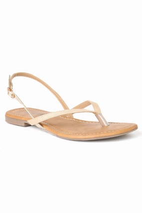 Sandals Bahamas Emerald Bay SOLES Sophisticated Beige Flat Sandals