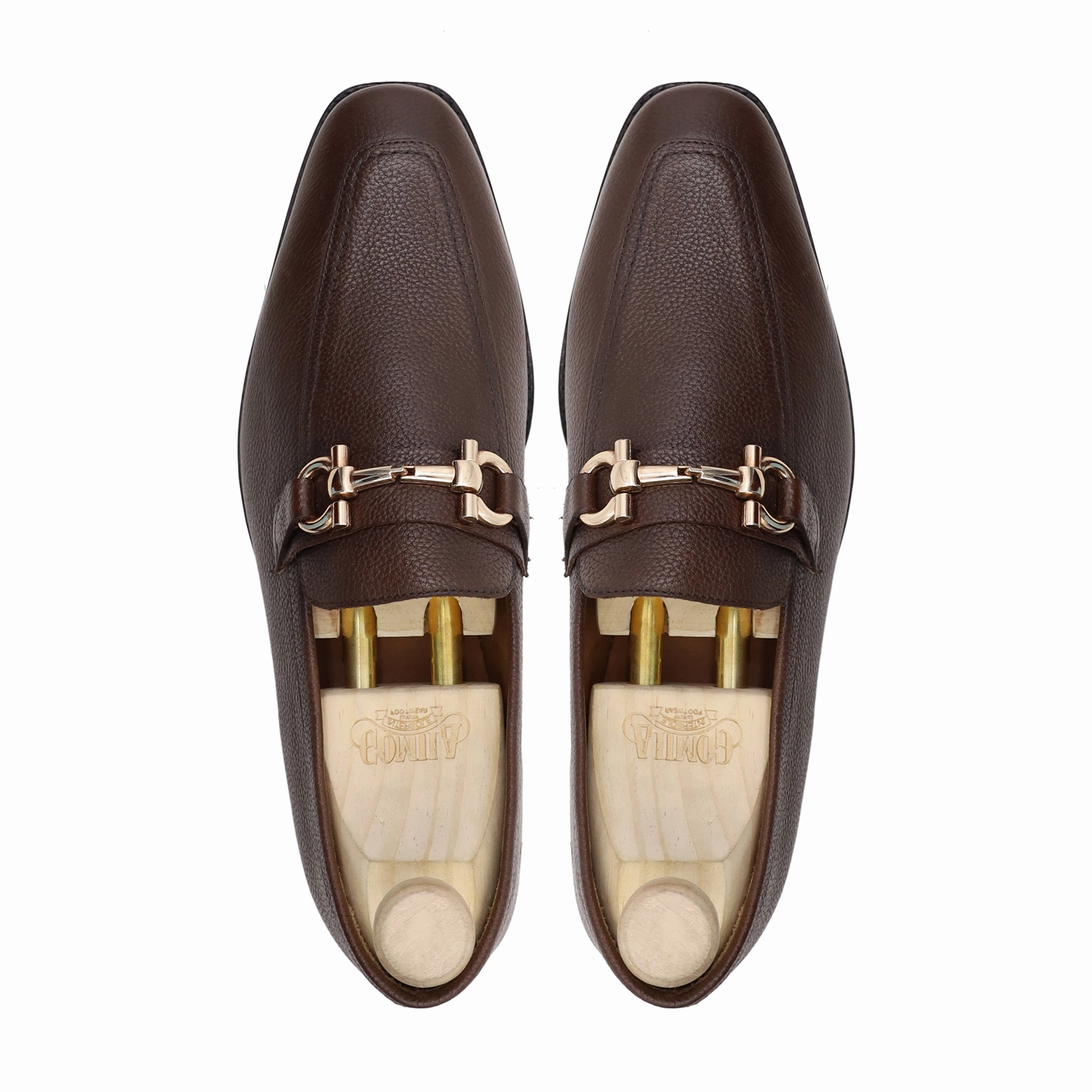 Chunky Prada Loafers Naperville - Men's Brown Pebble Grain Leather Loafer