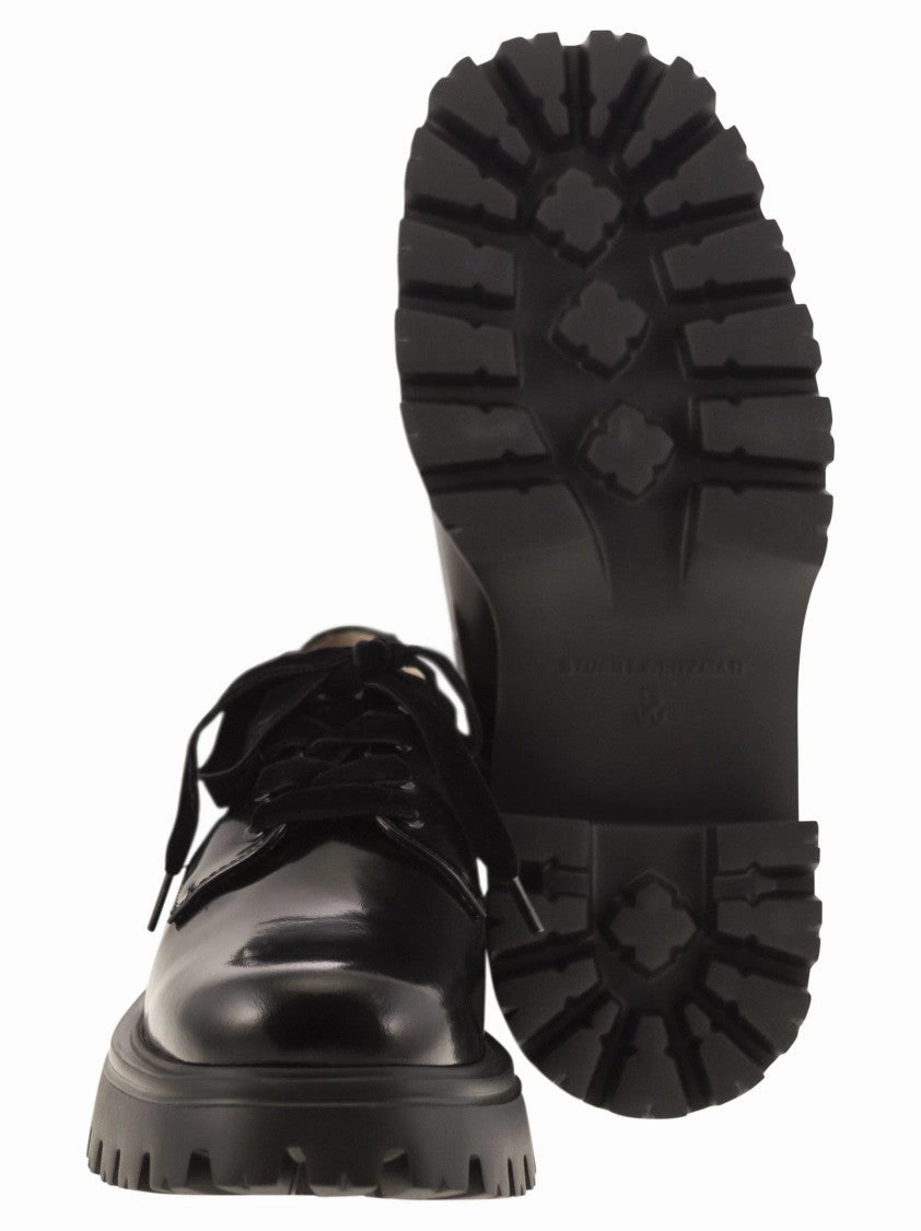 Emerson Derby Black Lace Up Ballet Shoe