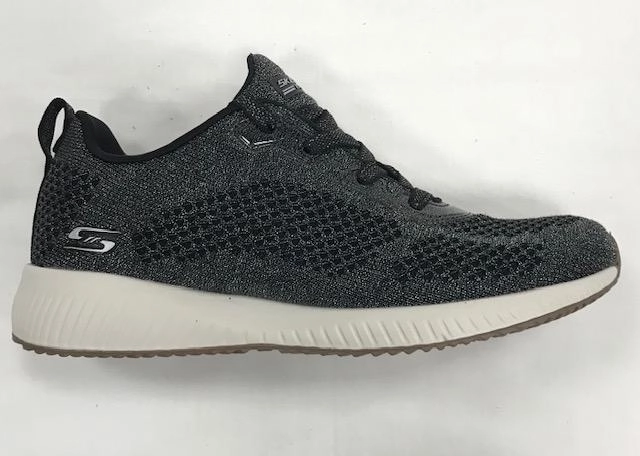 Skechers scarpa sneakers da donna Bobs Squad Glitz Maker 117006 BLK nero Jordan 1 Sneakers