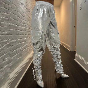 Analeah Knee-high Boots SPACE X Silver