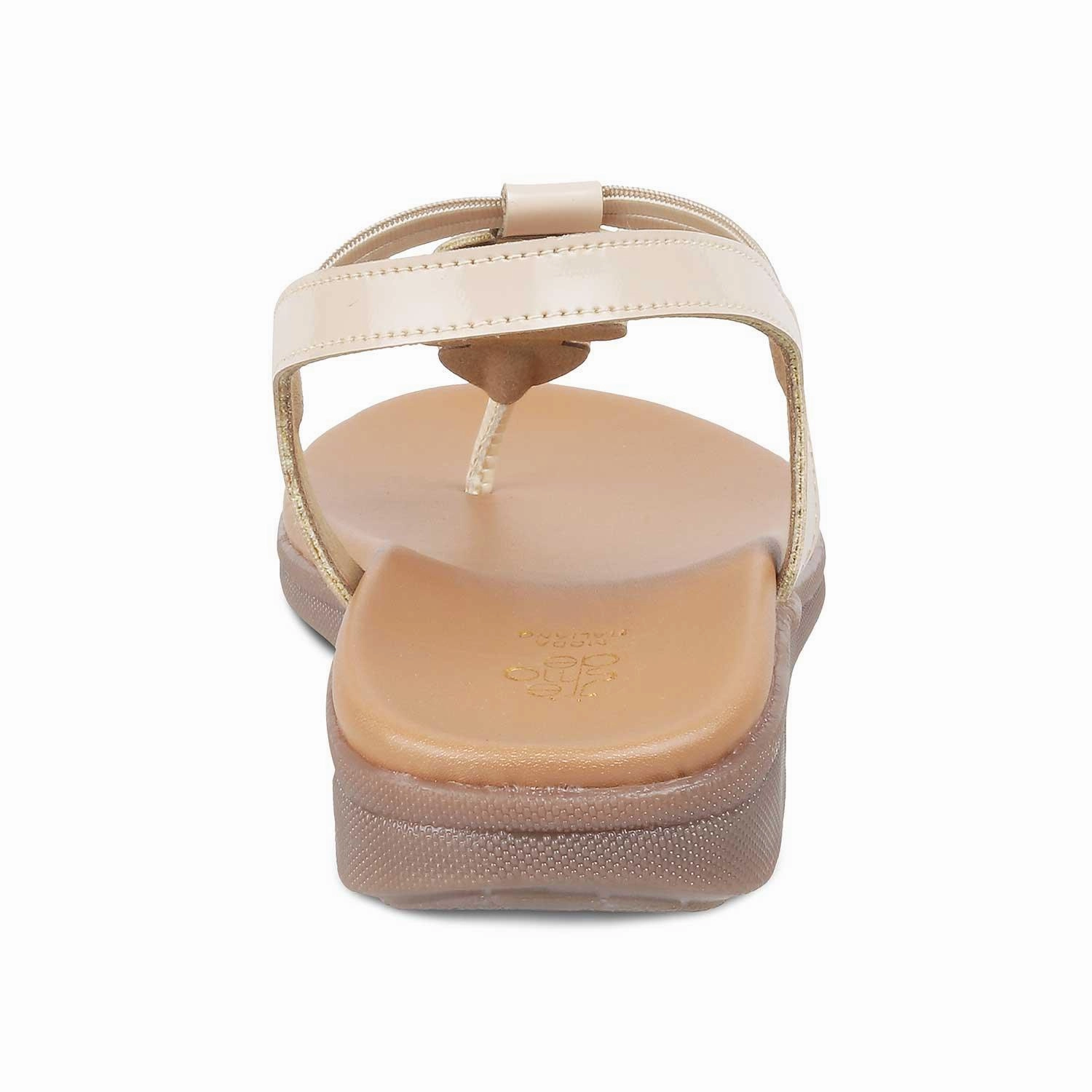 The Velencia Beige Women's Casual Flats Tresmode Flat Bottom Golf Shoes