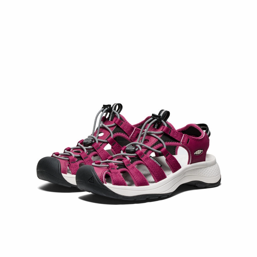 Women's Astoria West Sandal  |  Beaujolais/Star White Best Mountain Trail Running Shoes