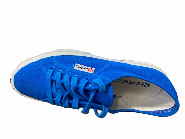 Superga 2750 cotufluo sneakers in tela S007XH0 C81 Blue Fluo Casual Sneakers Shoes