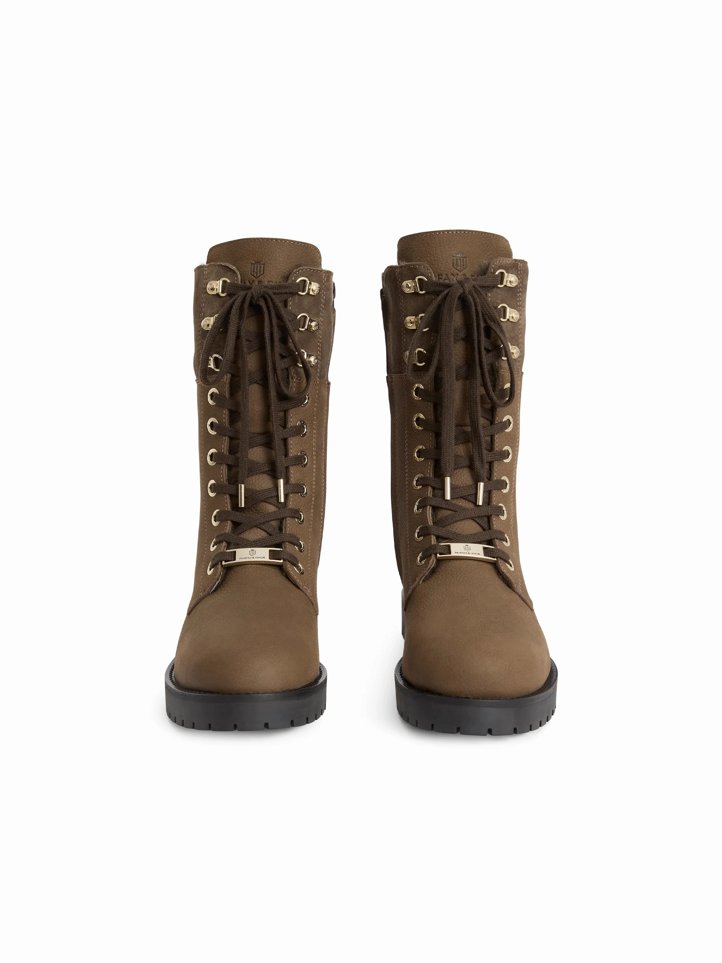 Combat Boots And Leggings Shearling Lined Anglesey - Fog Nubuck