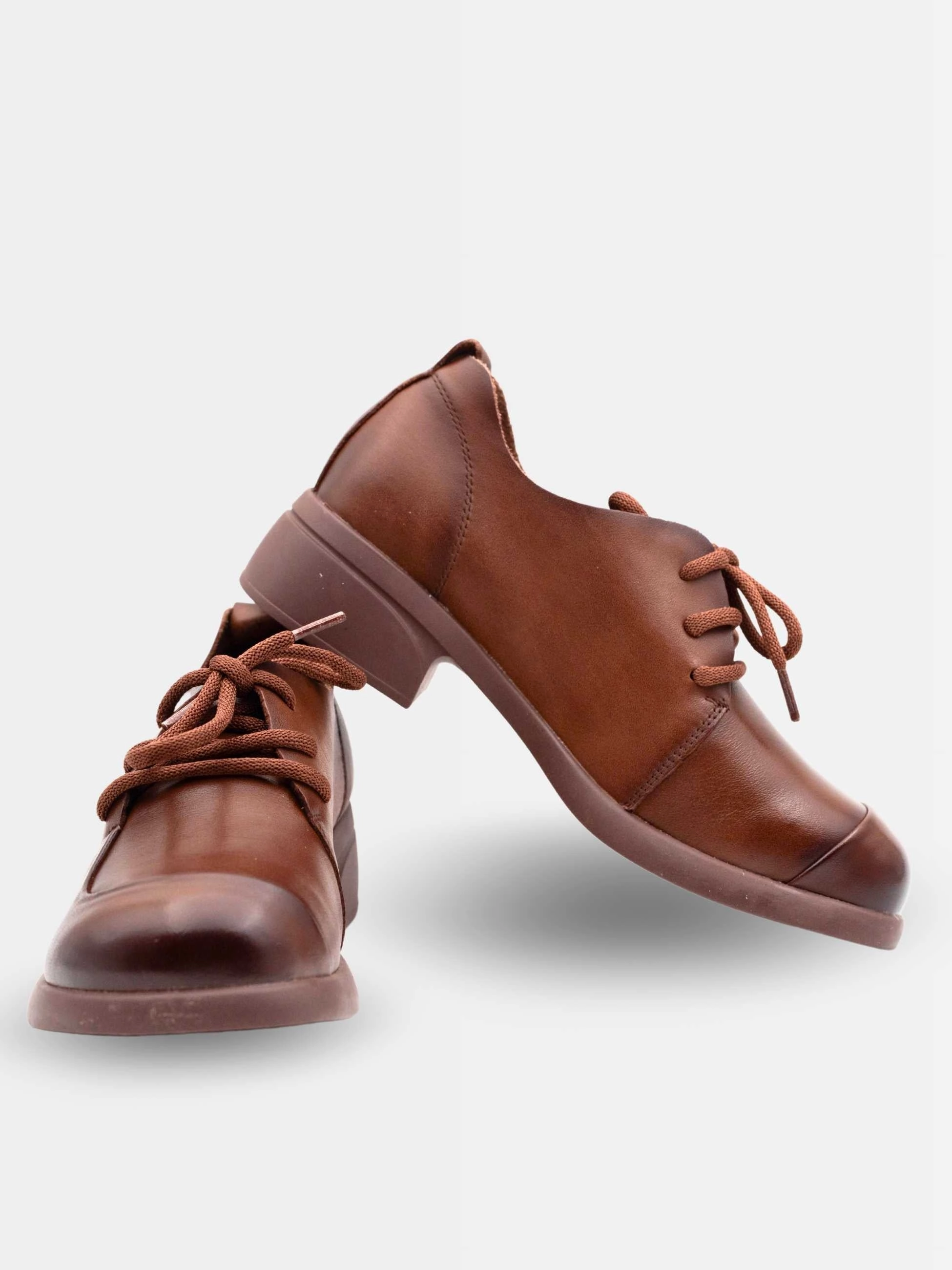 Style Derby Shoes Elle Leather Ankle Derby Shoes