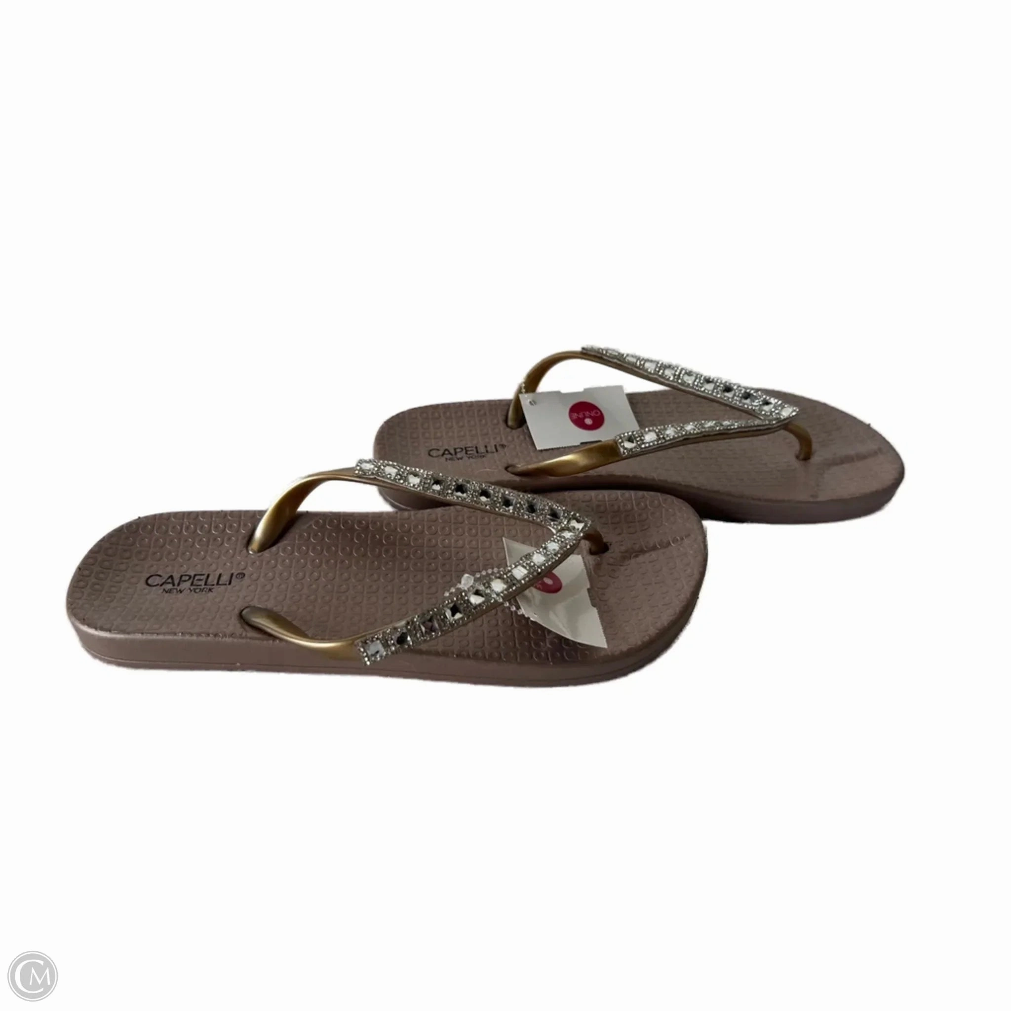 Flip Flops For Running Sandals Flip Flops By Capelli In Taupe, Size: 7