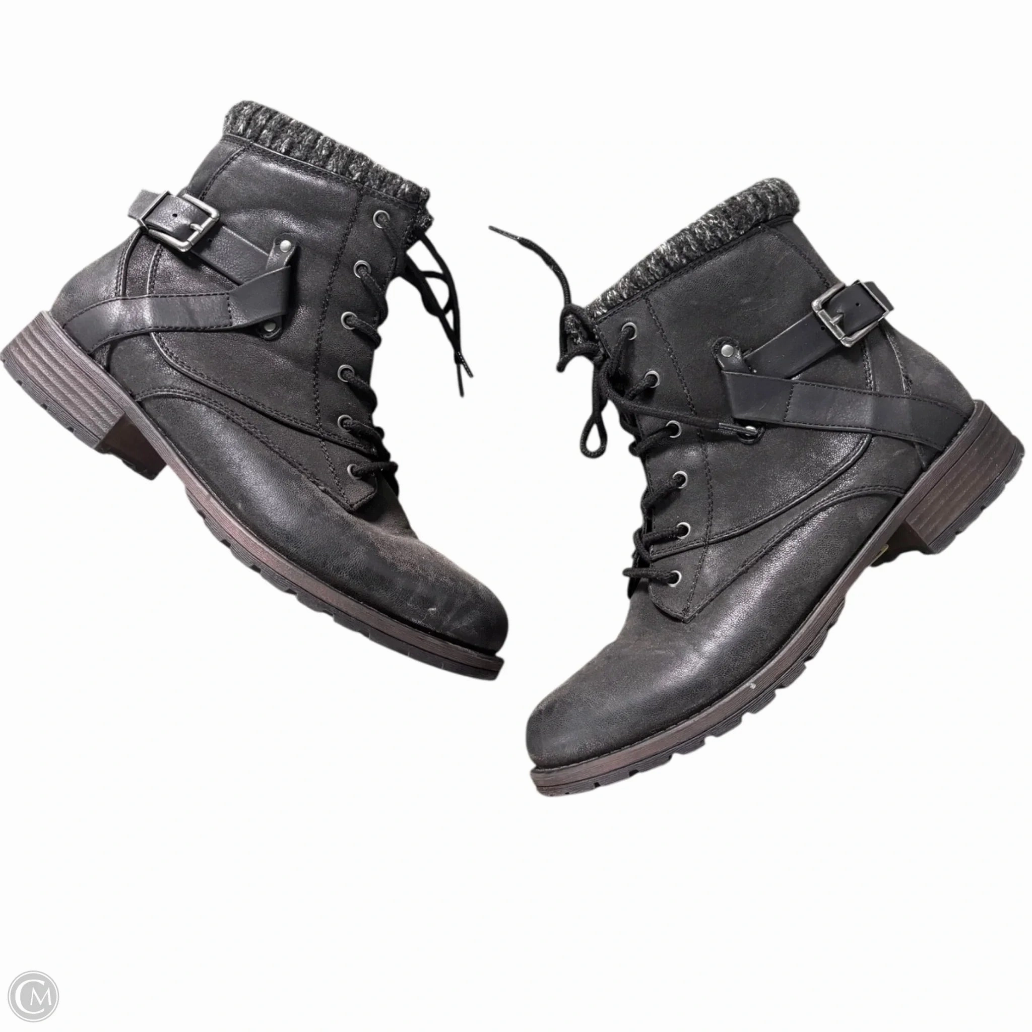 Boots Combat By Crown Vintage In Black, Size: 10 Pride Combat Boots