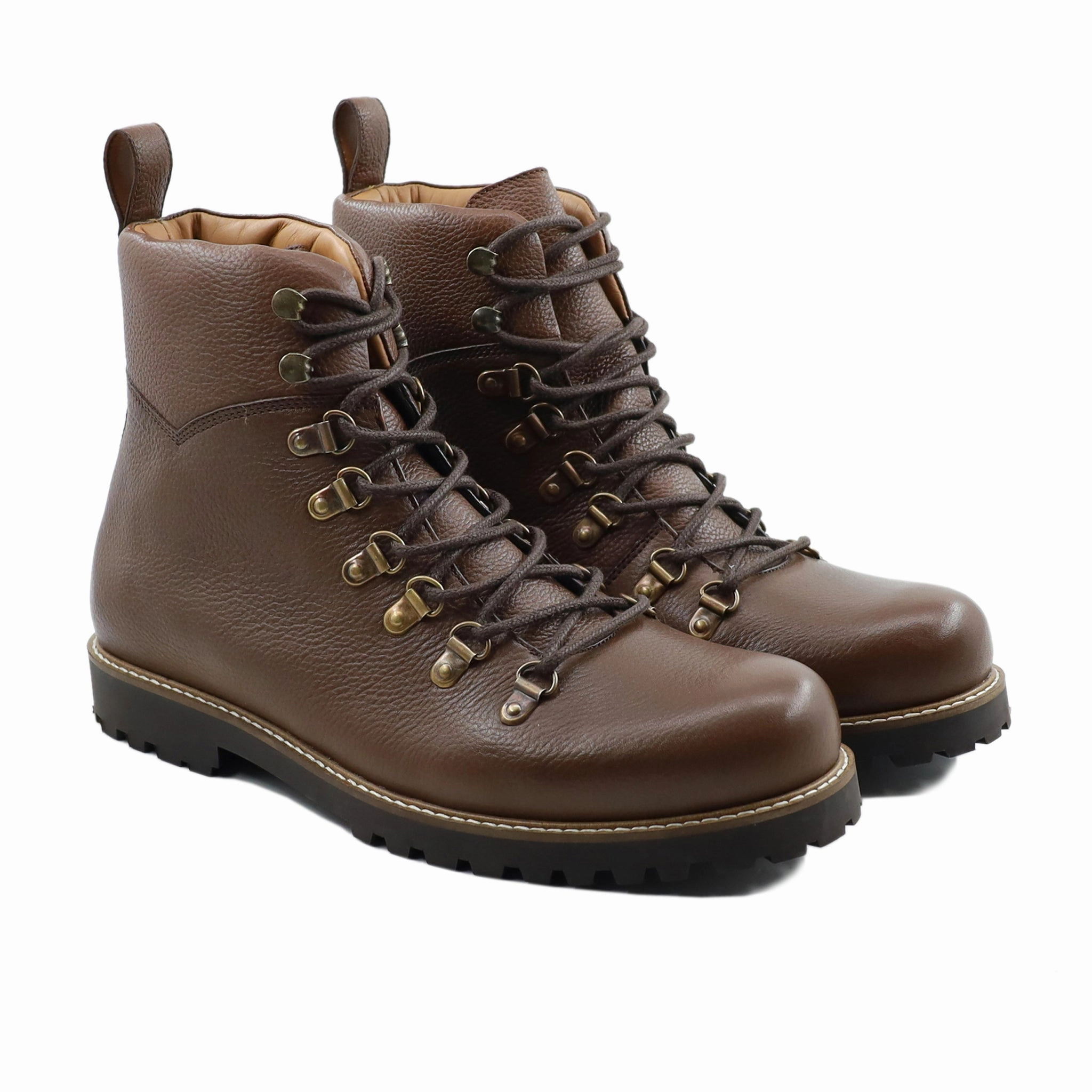 Womens Boots Sale Hecla - Men's Brown Pebble Grain Leather Boot