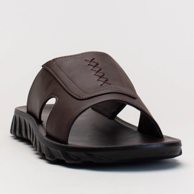 Stitched Details Slide Draftsmen Sandals